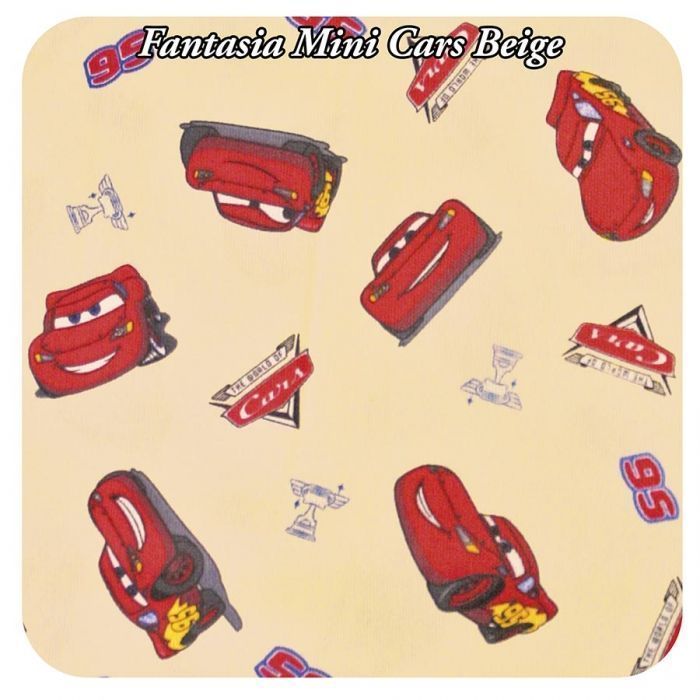 fantasia Mini Cars su colore beige